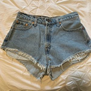 Levi Strauss High Waisted Jean Shorts